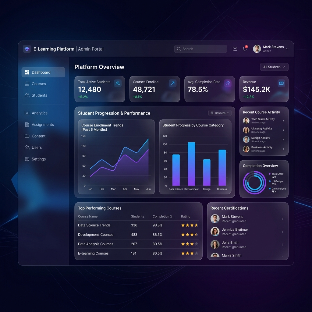 E-learning Dashboard